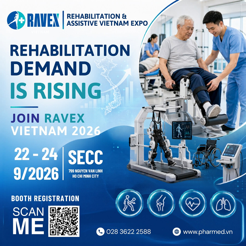 RAVEX 2026 - Triển Lãm Quốc Tế Về Sản Phẩm Hỗ Trợ Phục hồi Lần Thứ 4.