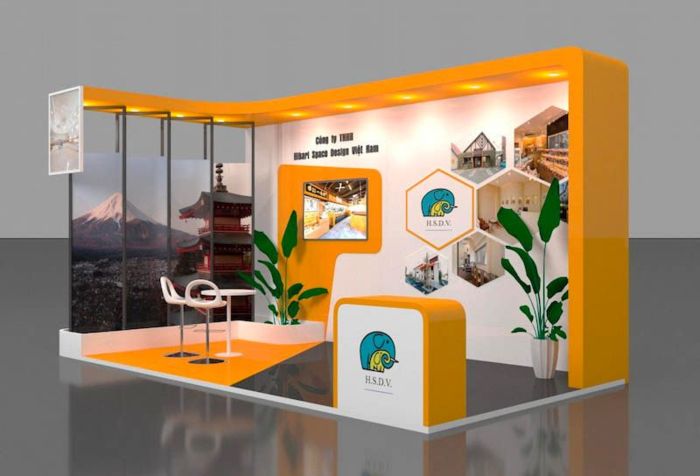 Trang Trí Gian Hàng Hội Chợ Theo Phong Cách Hiện Đại