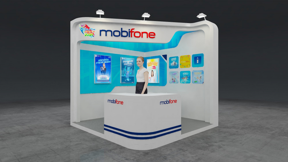 Thiết kế Booth Tet Mobifone 2024