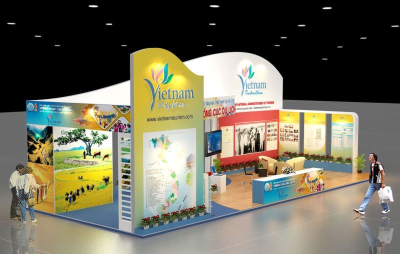dịch vụ thiết kế và thi công gian hàng