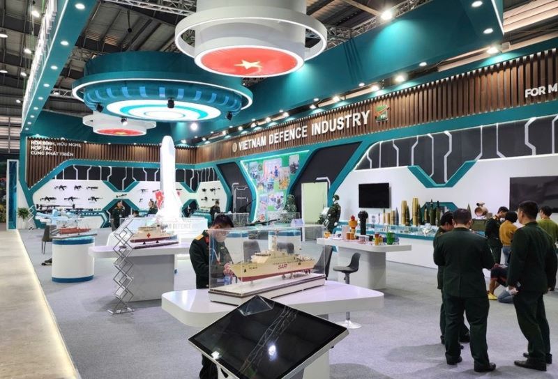 Không gian booth trưng bày sáng tạo, nổi bật giữa triển lãm