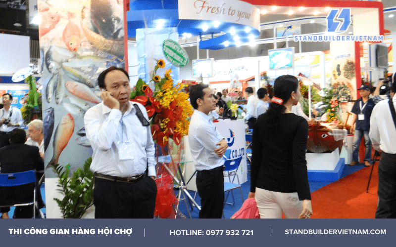 thi công gian hàng hội chợ