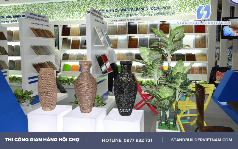 thi công gian hàng hội chợ