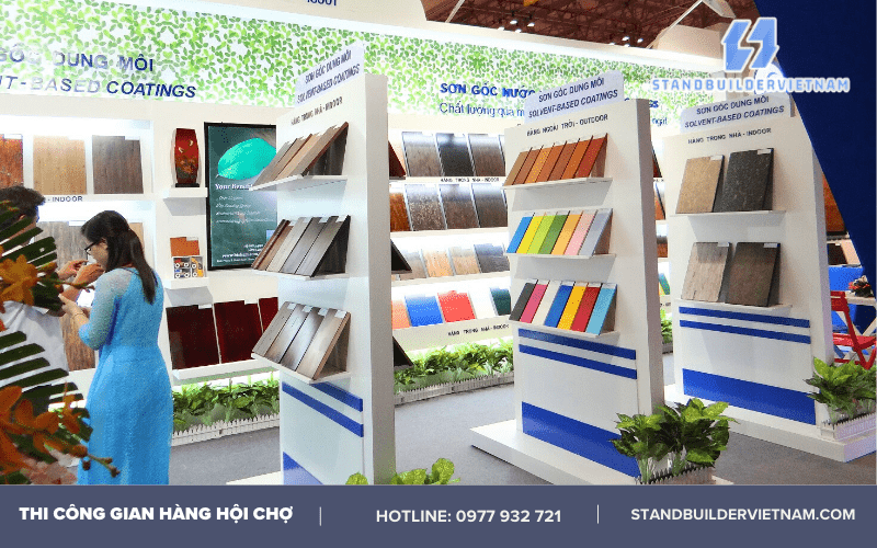 thi công gian hàng hội chợ